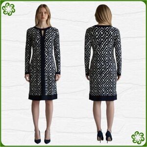 INC International Concepts Geometric Print Shift Dress